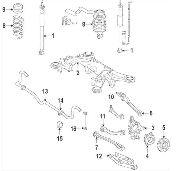 Mercedes Coil Spring - Rear 2113240604